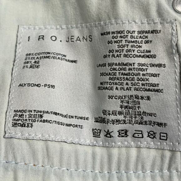 IRO JEANS 27 Womens Alyson Skinny Jeans Low Rise Dark Blue Retro Y2K - Picture 9 of 10